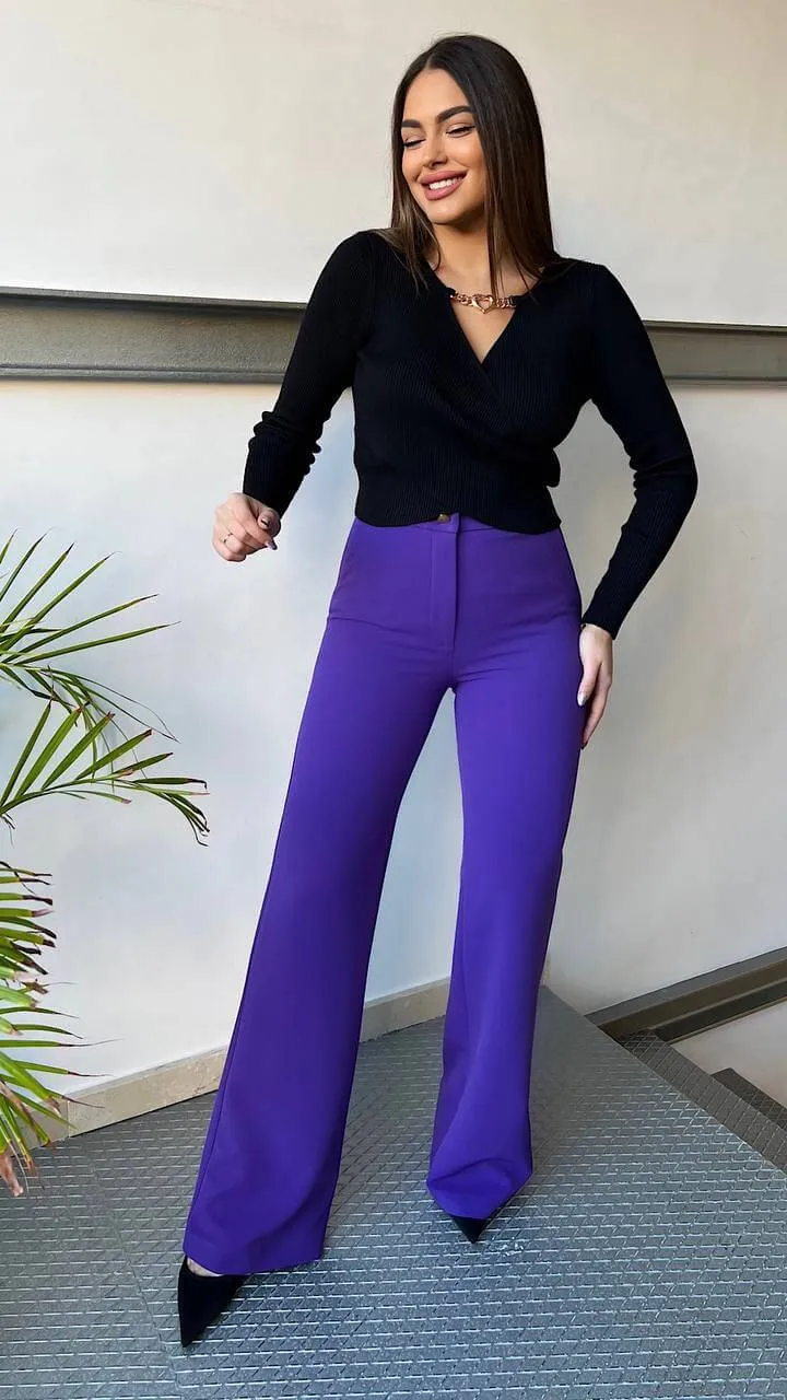 Pantalón Purple Tachuela (Se Vende En Conjunto)