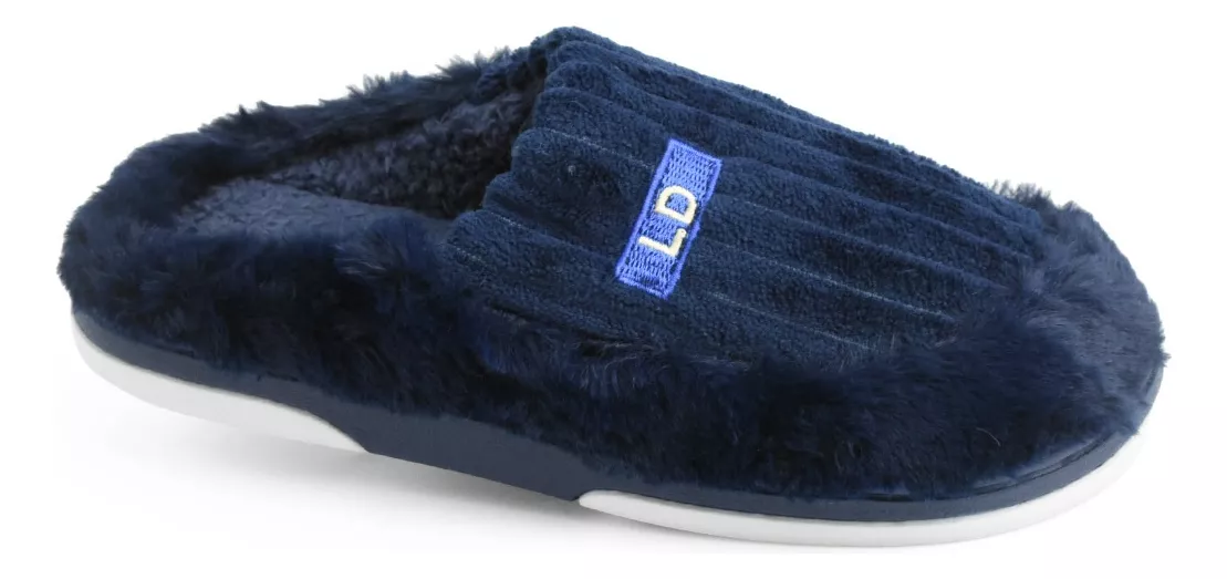Pantufla Hombre Abierto Comodo Abrigo Suave Importado Ld 290