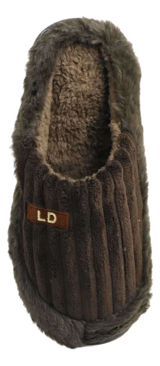 Pantufla Hombre Abierto Comodo Abrigo Suave Importado Ld 290