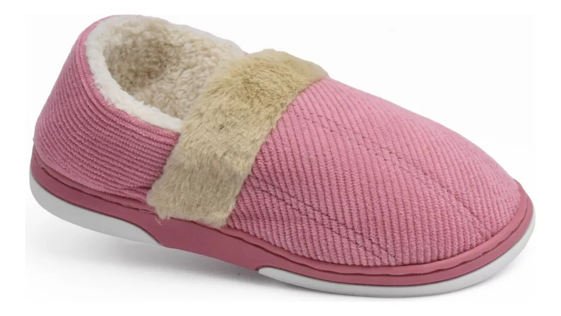 Pantufla Mujer Cerrado Invierno Abrigo Importado Simple 260