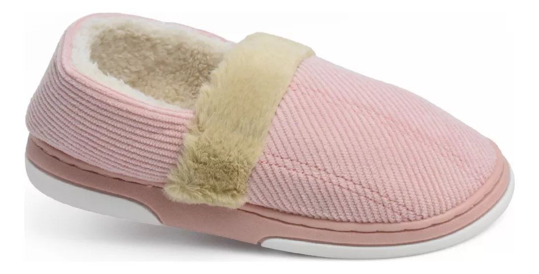 Pantufla Mujer Cerrado Invierno Abrigo Importado Simple 260