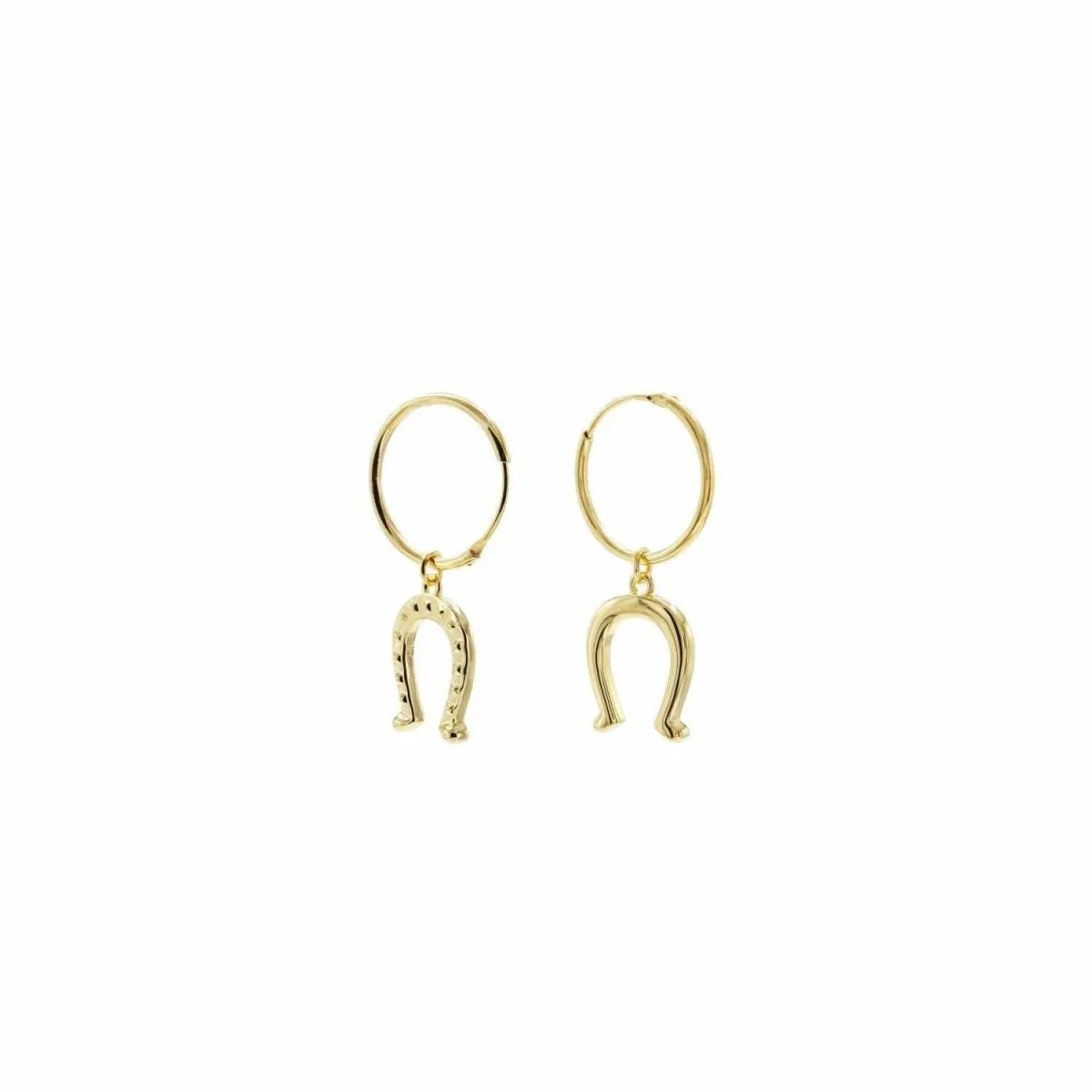 Pendientes aros con colgantes estilo motivo herradura