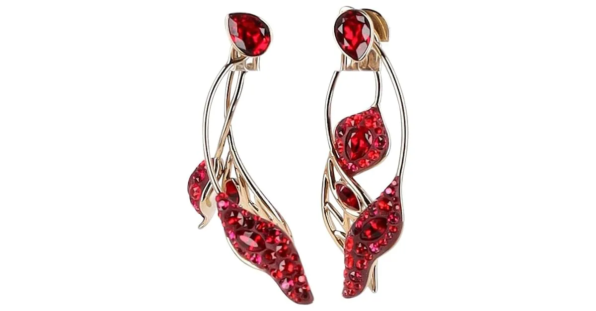 Pendientes colgantes de cristal Atelier Swarovski en metal dorado Metálico 
