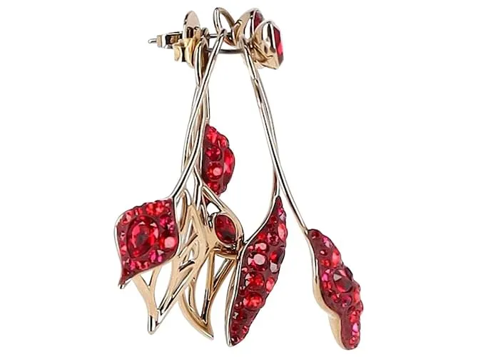 Pendientes colgantes de cristal Atelier Swarovski en metal dorado Metálico 