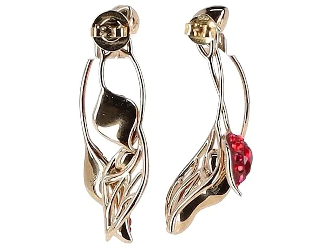 Pendientes colgantes de cristal Atelier Swarovski en metal dorado Metálico 