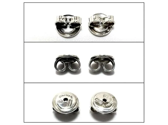 Pendientes de aro esenciales para mujeres Bottega Veneta Plata 
