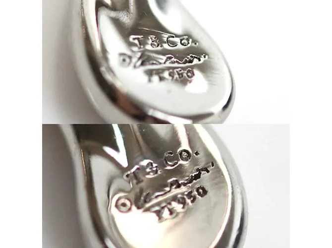 Pendientes de gota de platino Tiffany & Co. 