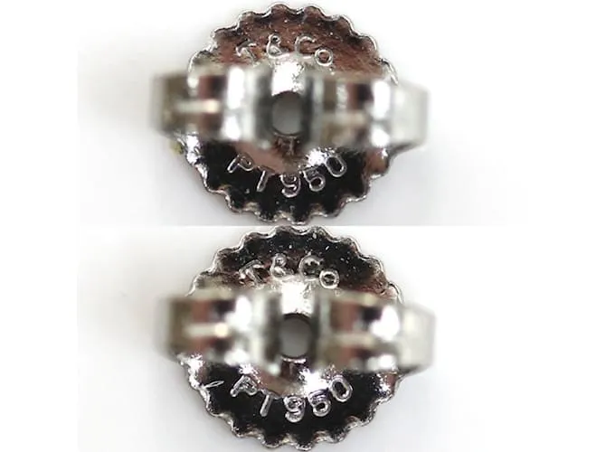 Pendientes de gota de platino Tiffany & Co. 