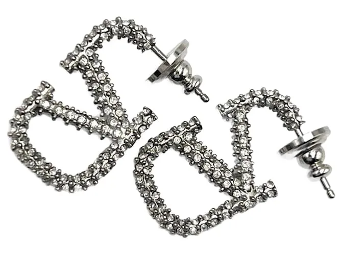 Pendientes de mujer Valentino con firma de logo V 