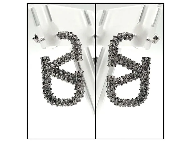 Pendientes de mujer Valentino con firma de logo V 