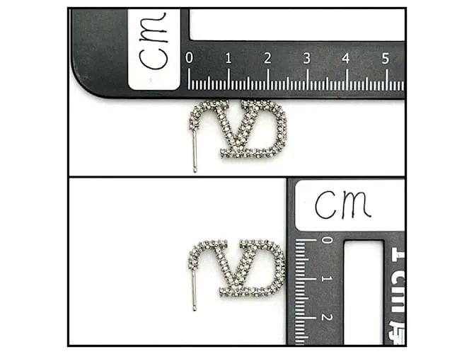 Pendientes de mujer Valentino con firma de logo V 