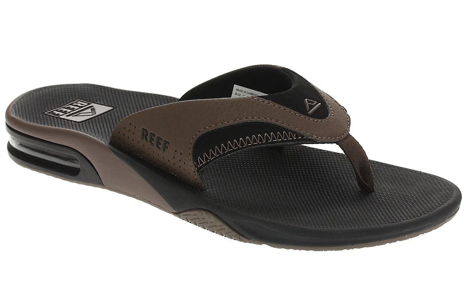 PETARDOS REEF FANNING  BLACK AND TAN  MEN´S