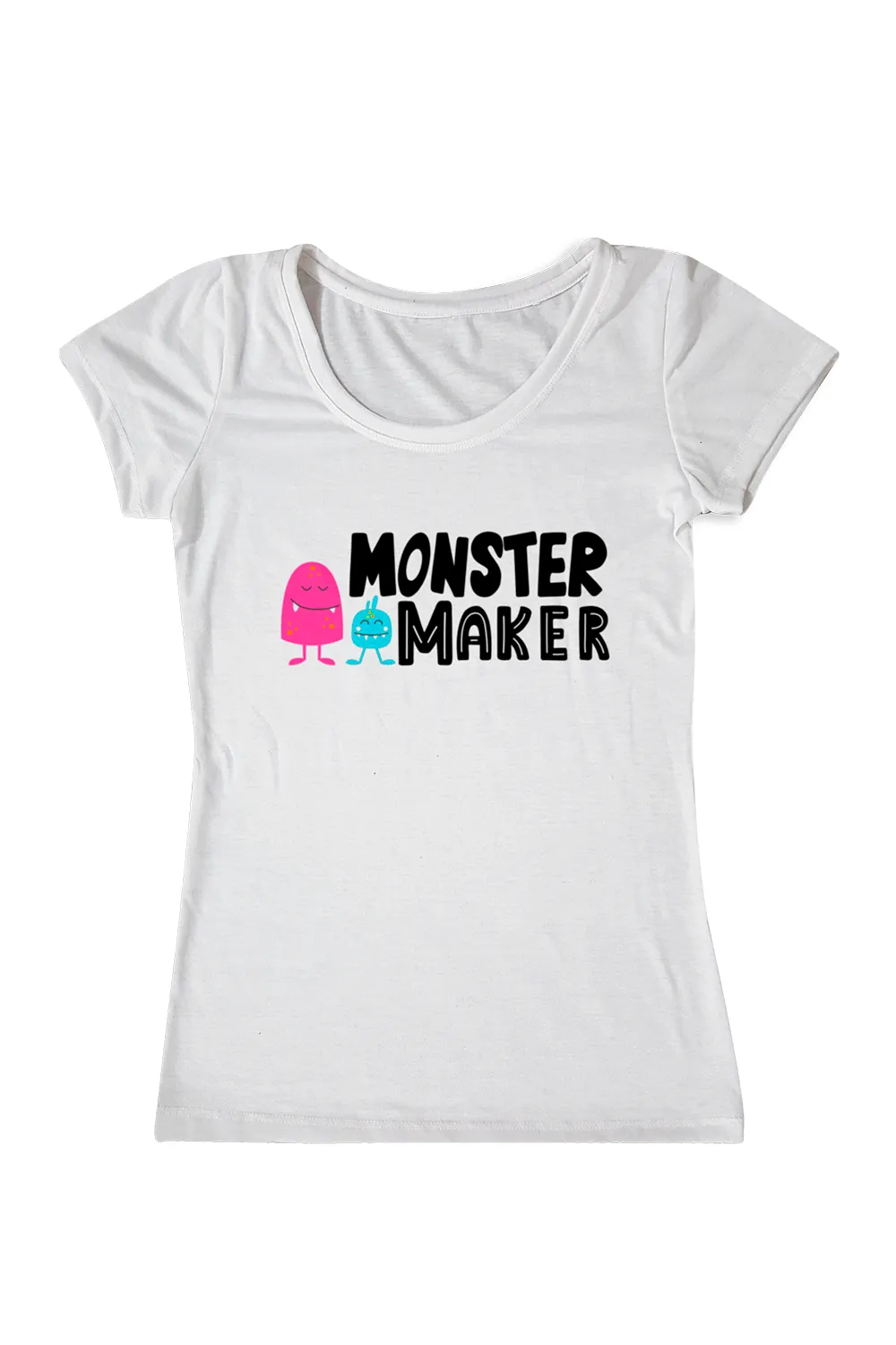 Playera Dama manga corta . Monster Maker