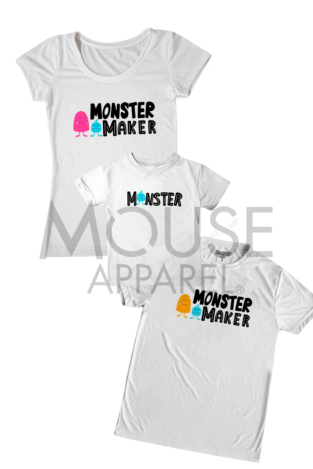 Playera Dama manga corta . Monster Maker