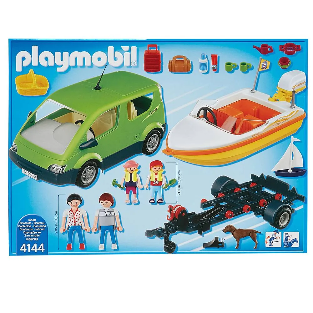 PLAYMOBIL® Familyvan con remolque para barco 4144