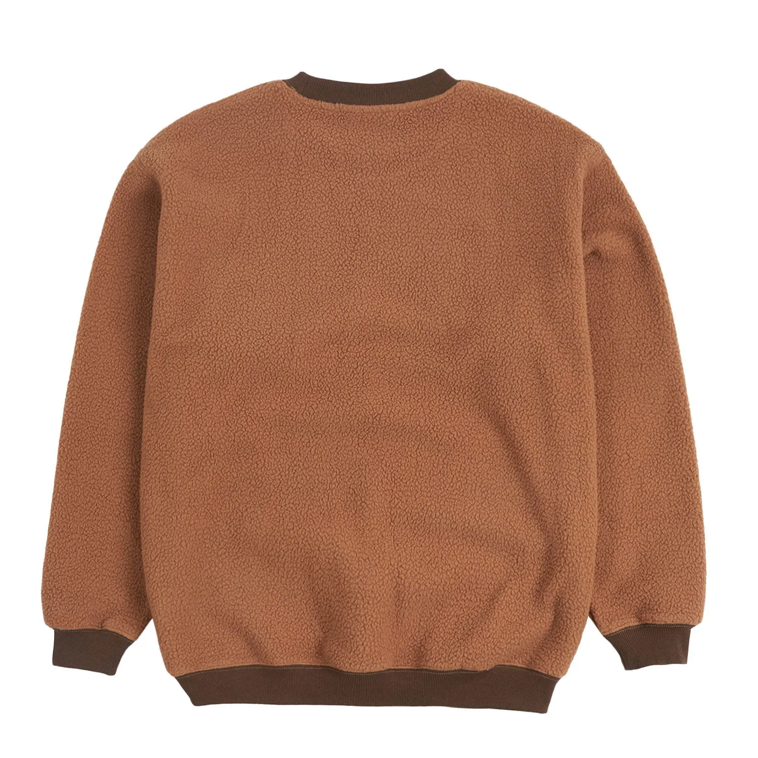 Pleasures Mars Sherpa Crewneck Brown