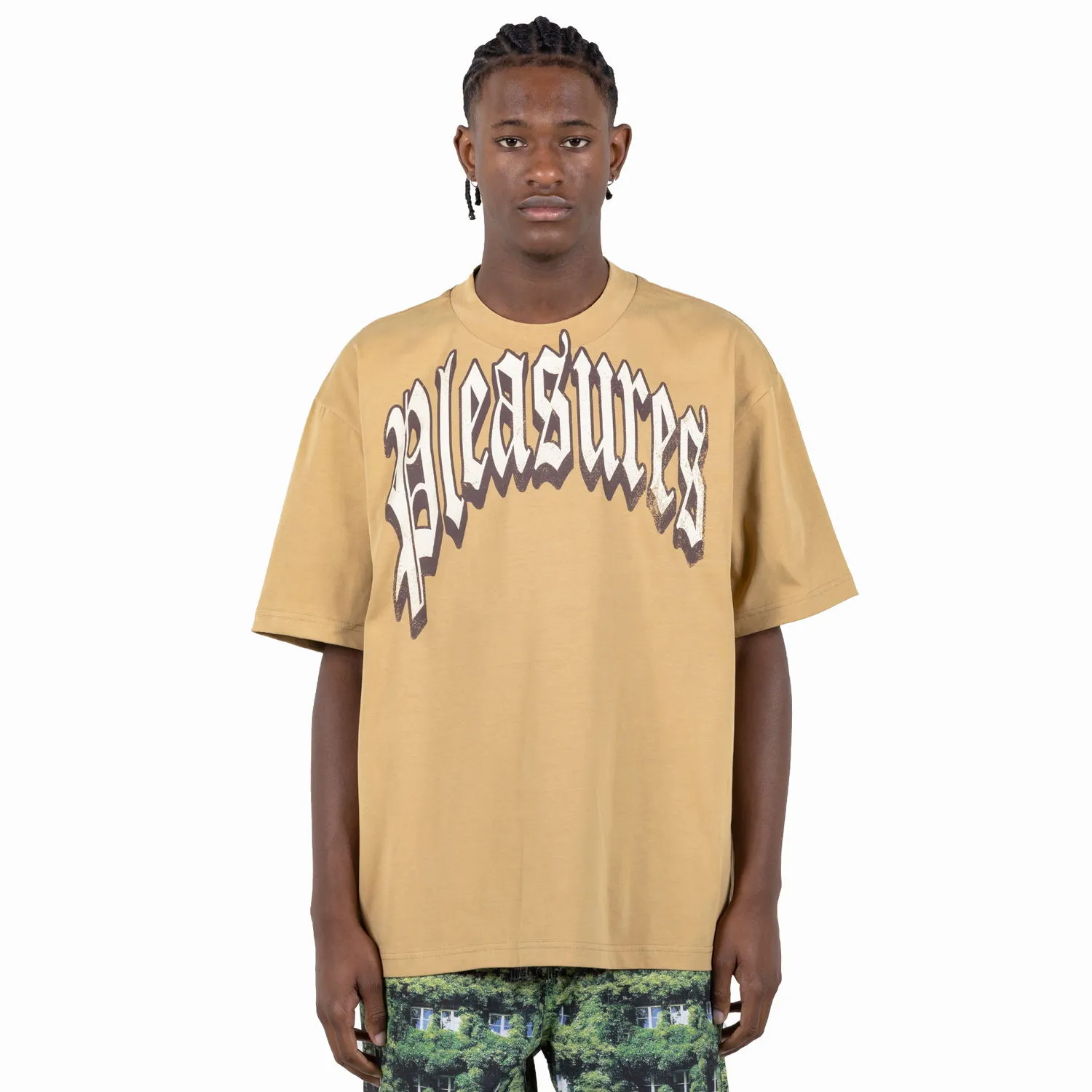 Pleasures Twitch Heavyweight Tee Khaki