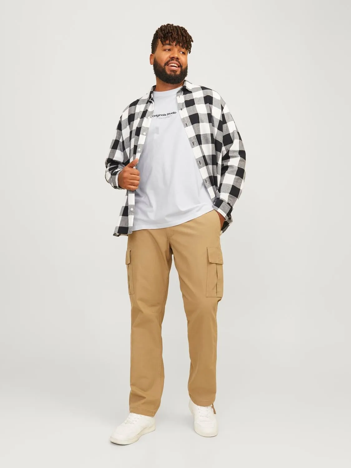 Plus Camiseta Estampado | Blanco | Jack & Jones®