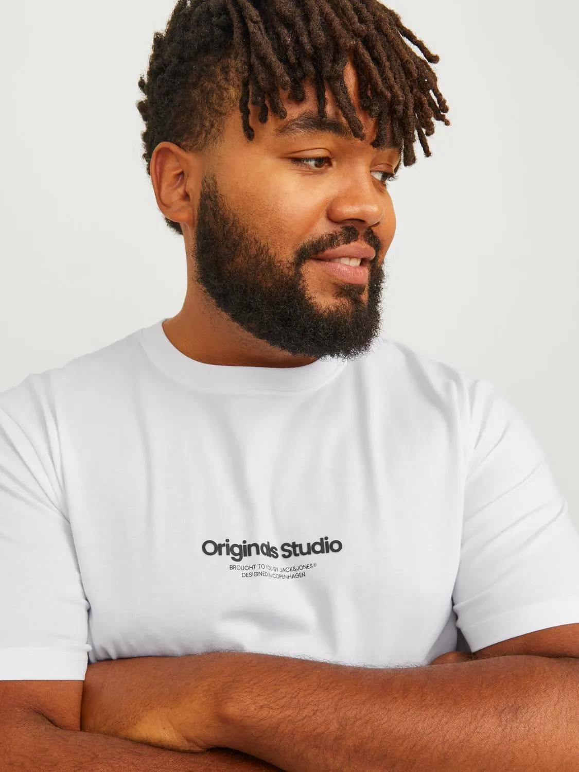 Plus Camiseta Estampado | Blanco | Jack & Jones®