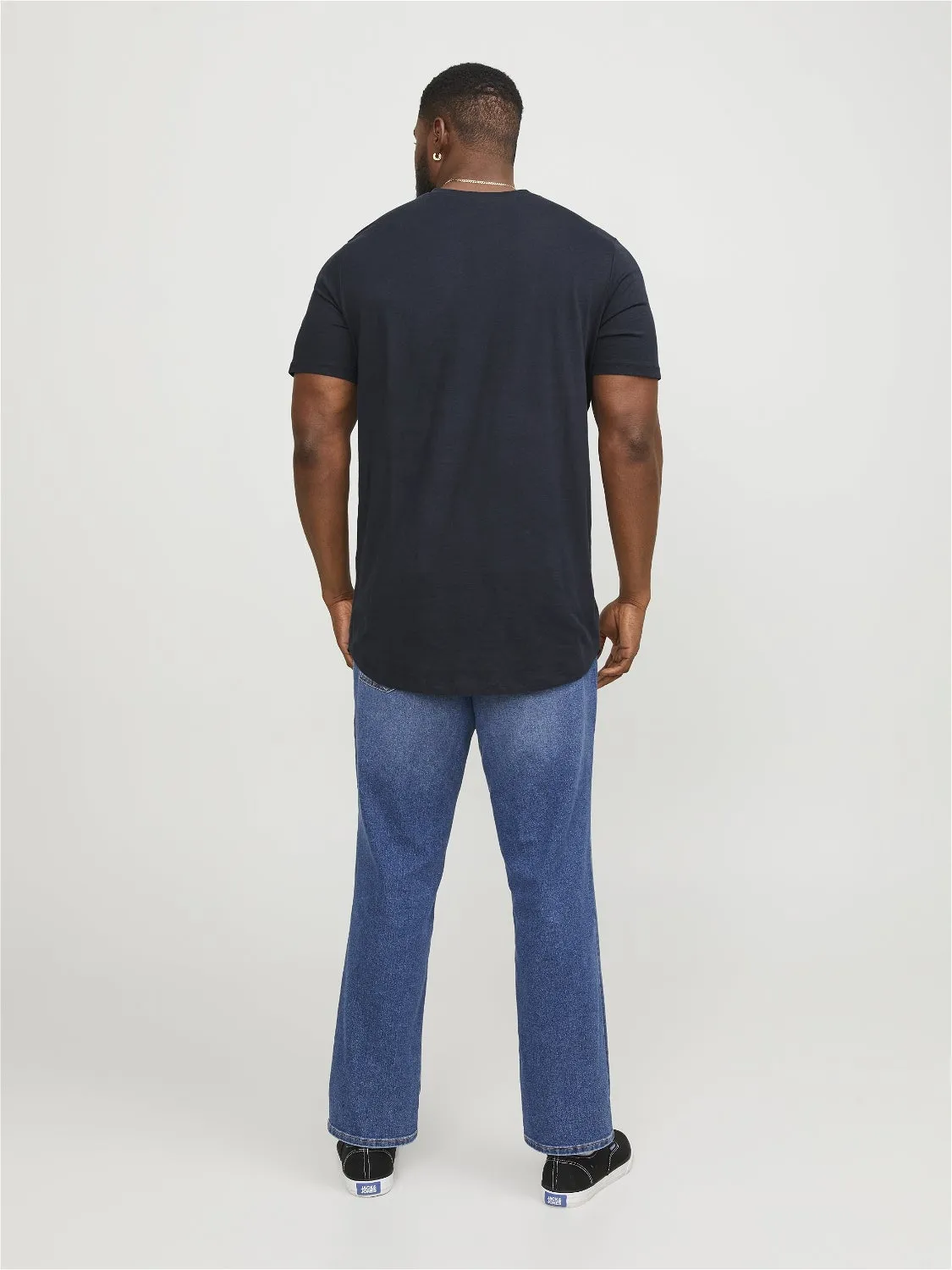 Plus Camiseta Liso | Azul oscuro | Jack & Jones®