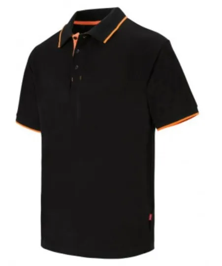 POLO BICOLOR CON VIVOS MANGA CORTA