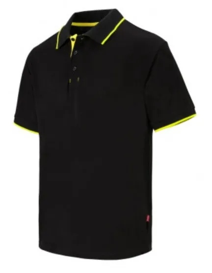POLO BICOLOR CON VIVOS MANGA CORTA