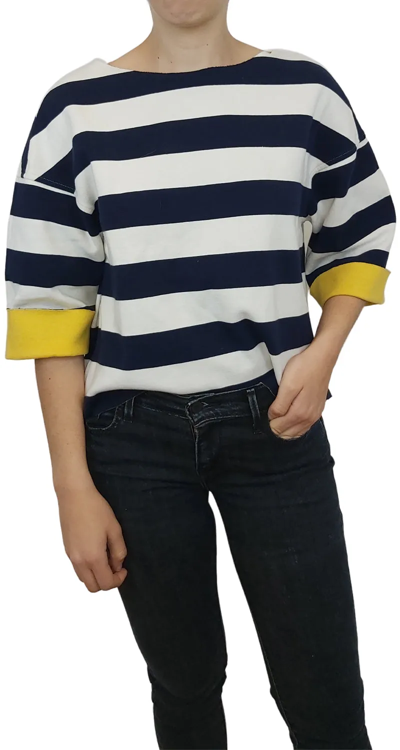 PURIFICACIÓN GARCÍA Polera Rayas Navy