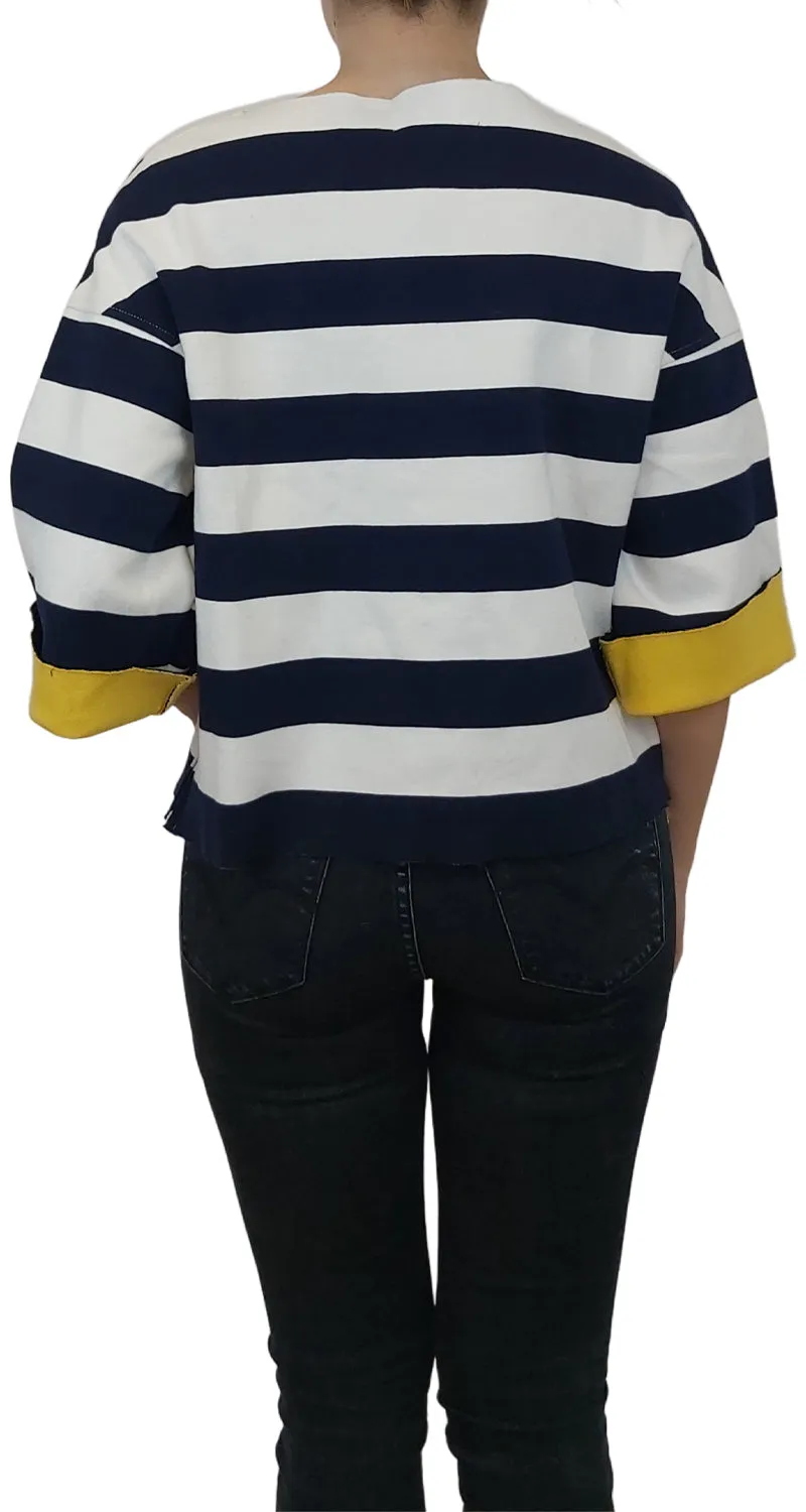 PURIFICACIÓN GARCÍA Polera Rayas Navy
