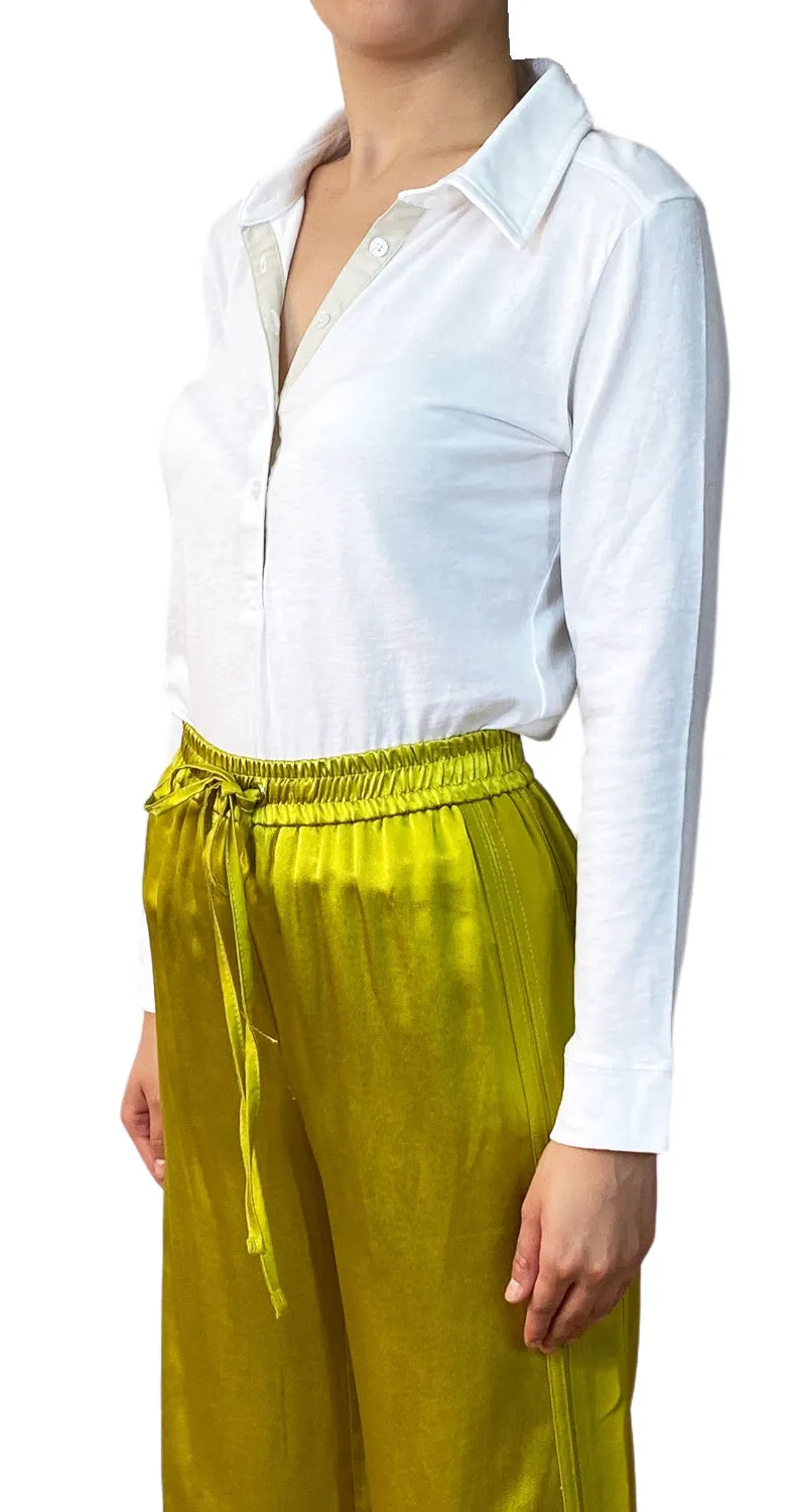QÜINA Polera Blanca Botones
