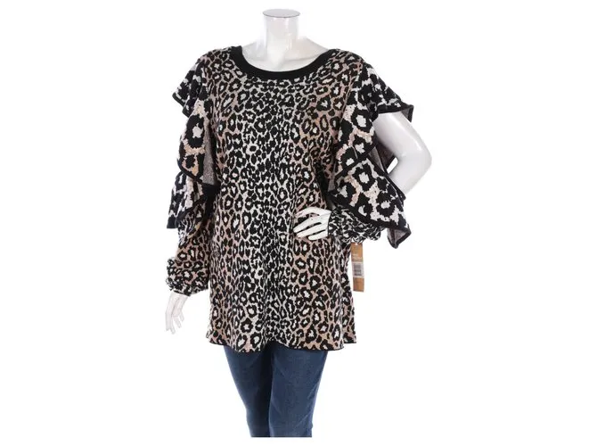 Rachel Roy Prendas de punto Multicolor Estampado de leopardo 