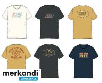 REEF CAMISETAS DE MANGA LARGA PARA HOMBRE SURTIDO AL POR MAYOR DE 36 PIEZAS, TALLAS M2XL