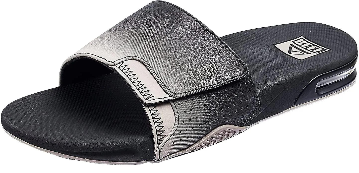 Reef Fanning Slide Black Taupe Fade Sandalias de Hombre Chanclas