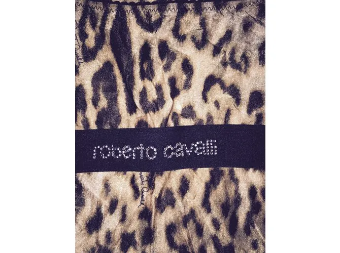Roberto Cavalli Tops Estampado de leopardo 