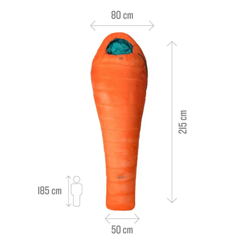 Saco de dormir Millet Light Down 5° (naranja)