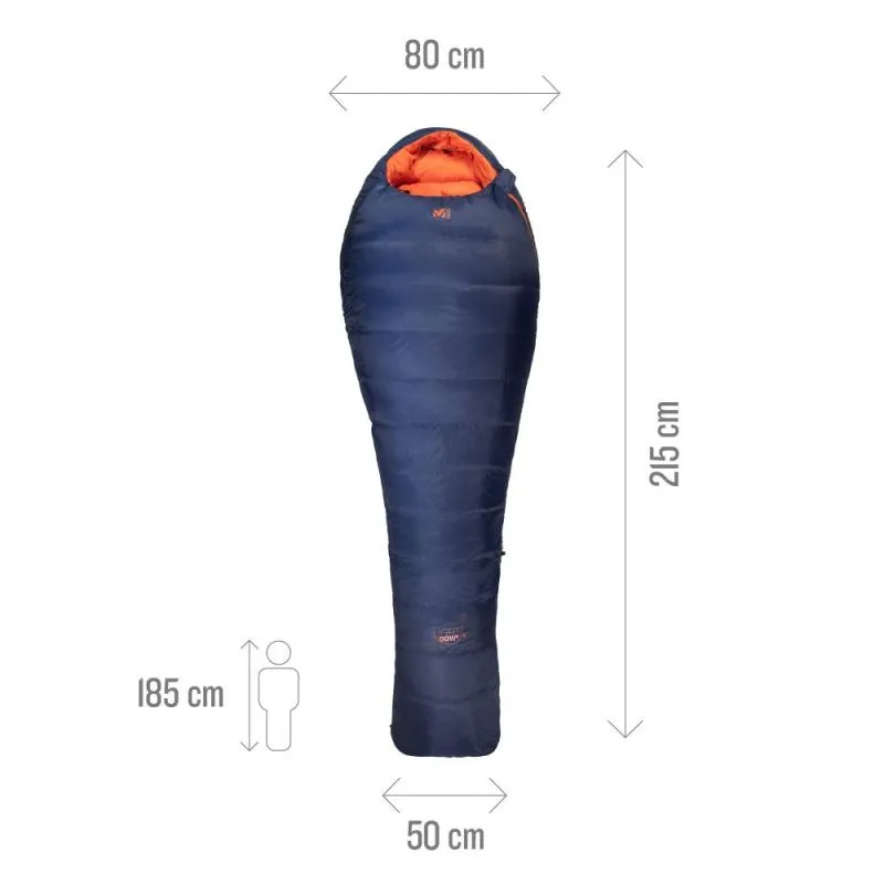 SACO DE DORMIR MILLET LIGHT DOWN 5° (BLUE DEPTHS)