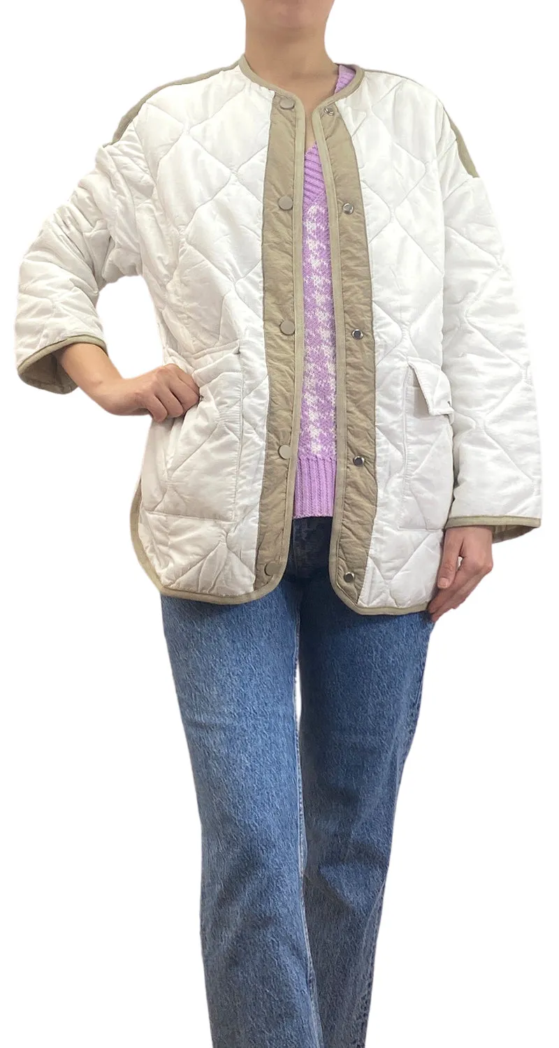 SAINT MALE Parca Oversize Blanca