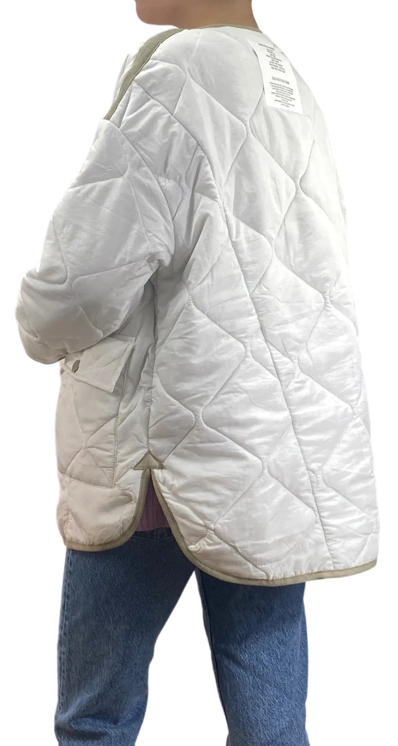 SAINT MALE Parca Oversize Blanca