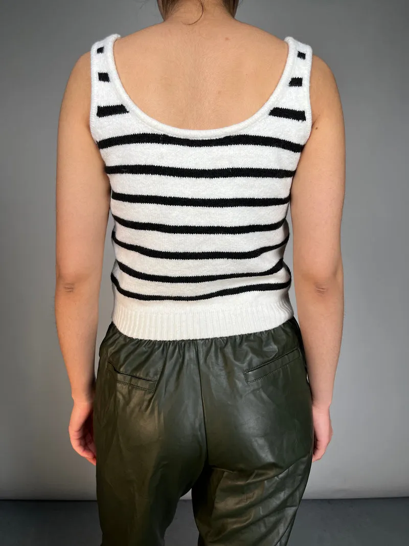 SAINT MALE Polera Tejida Rayas