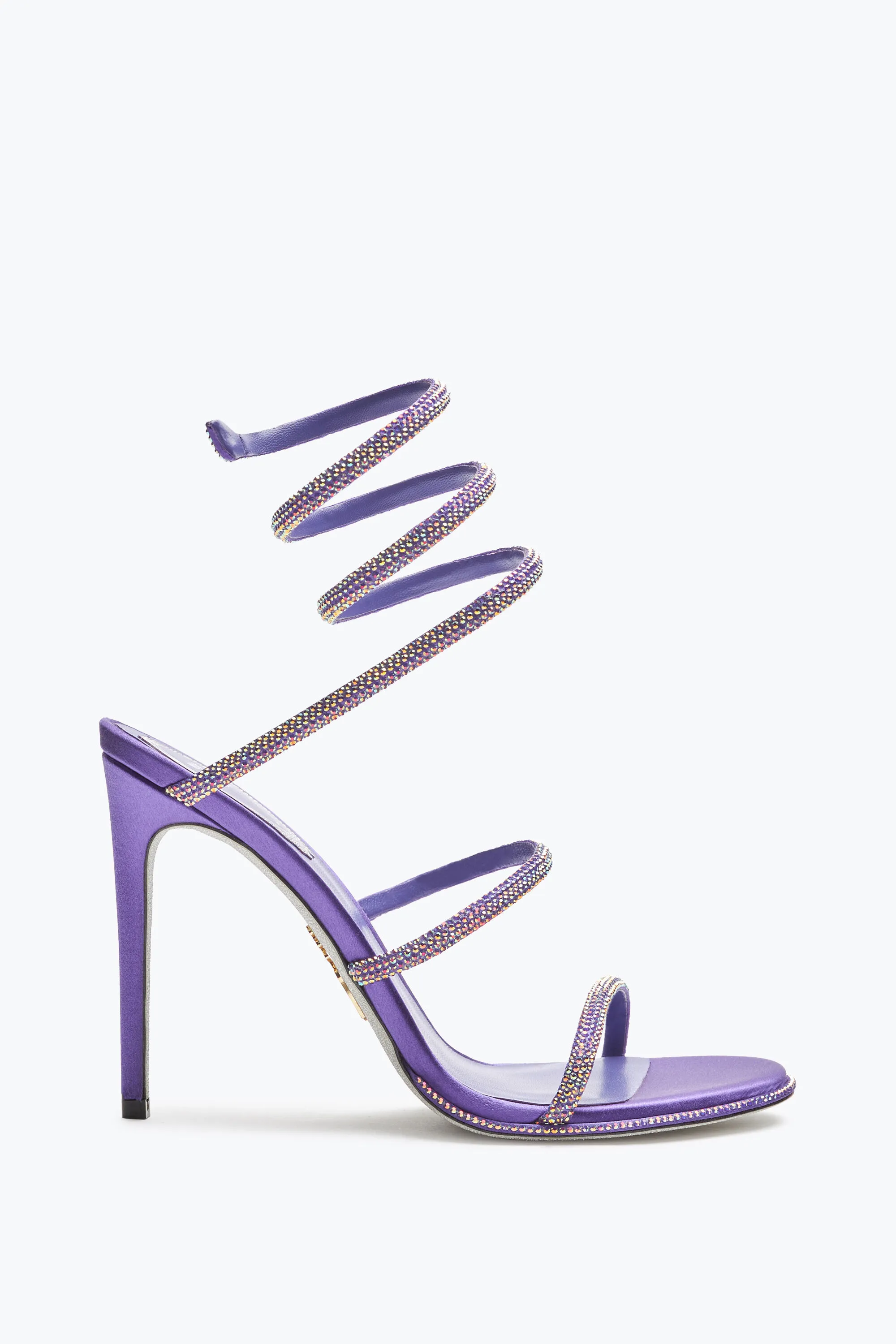 Sandalia Cleo morada con cristales 105