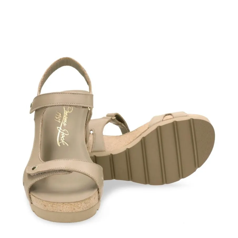 SANDALIA PANAMA JACK VAREL MUJER TAUPE
