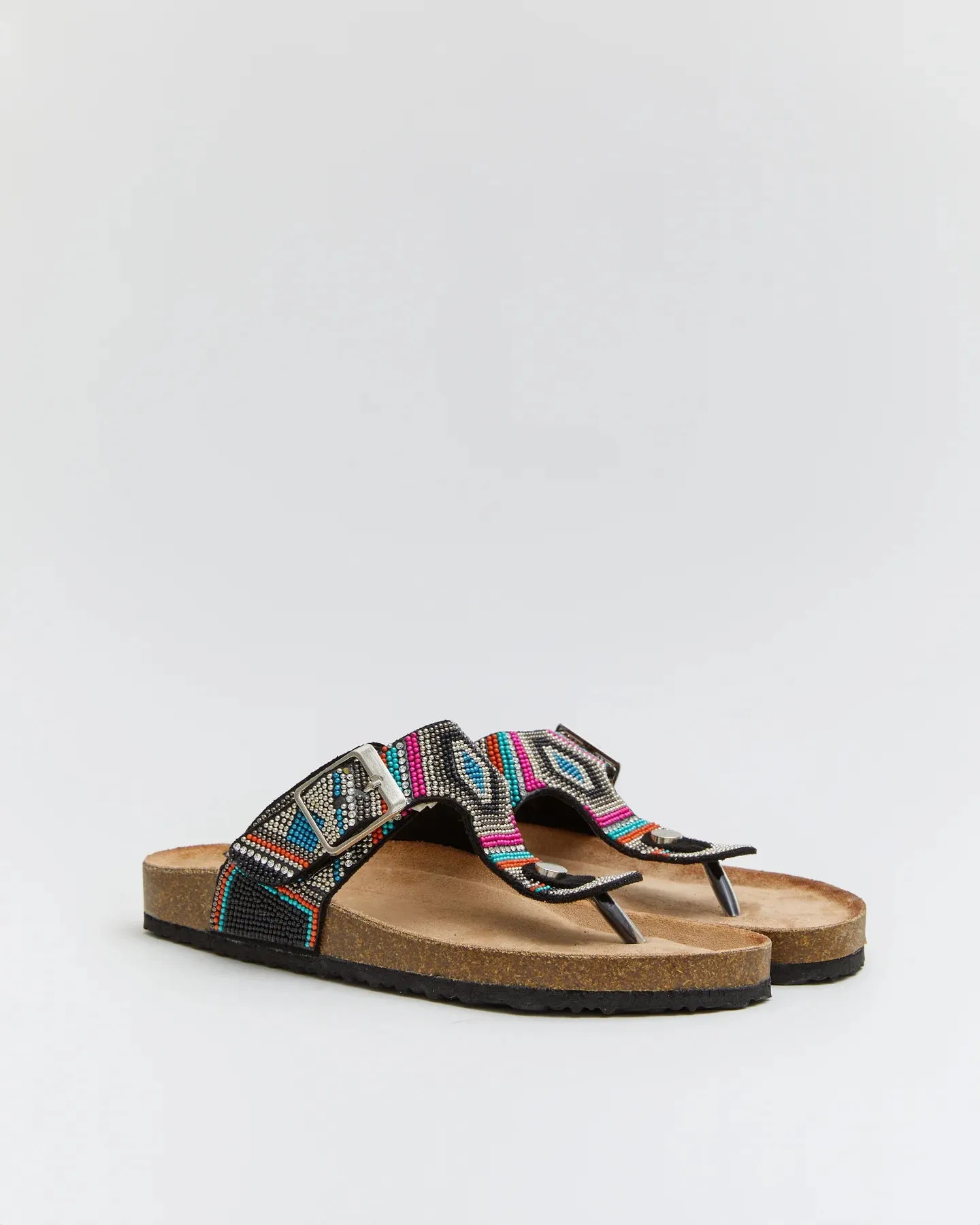 SANDALIA PLANA ALBA BLACK