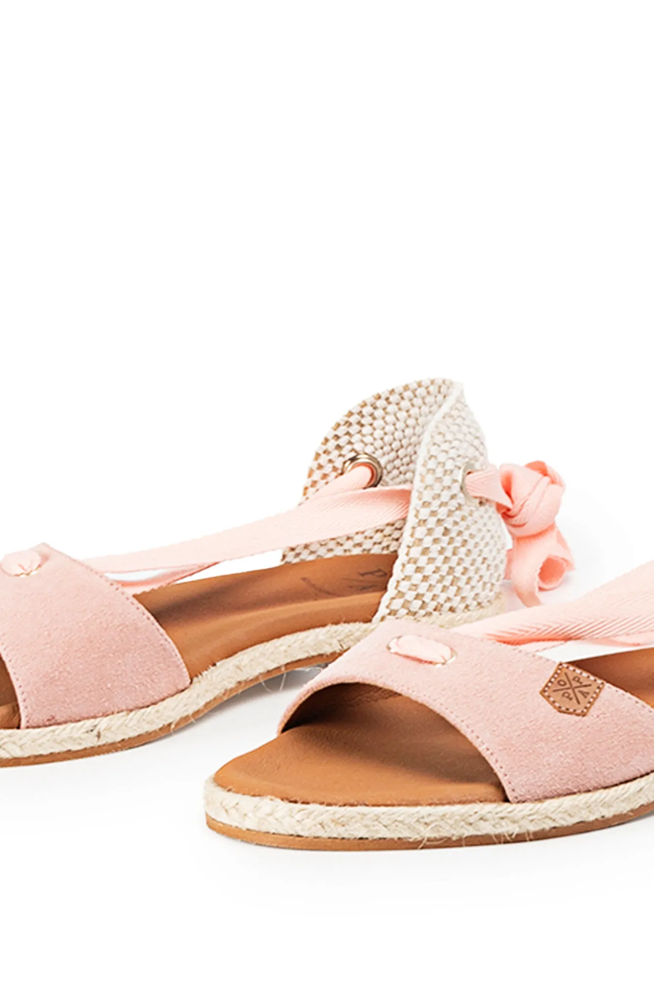 Sandalia plana Capri Serraje Rosa