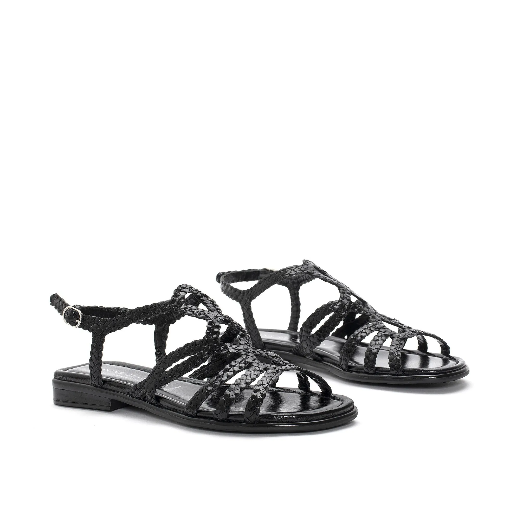 SANDALIA PLANA TINA NEGRO