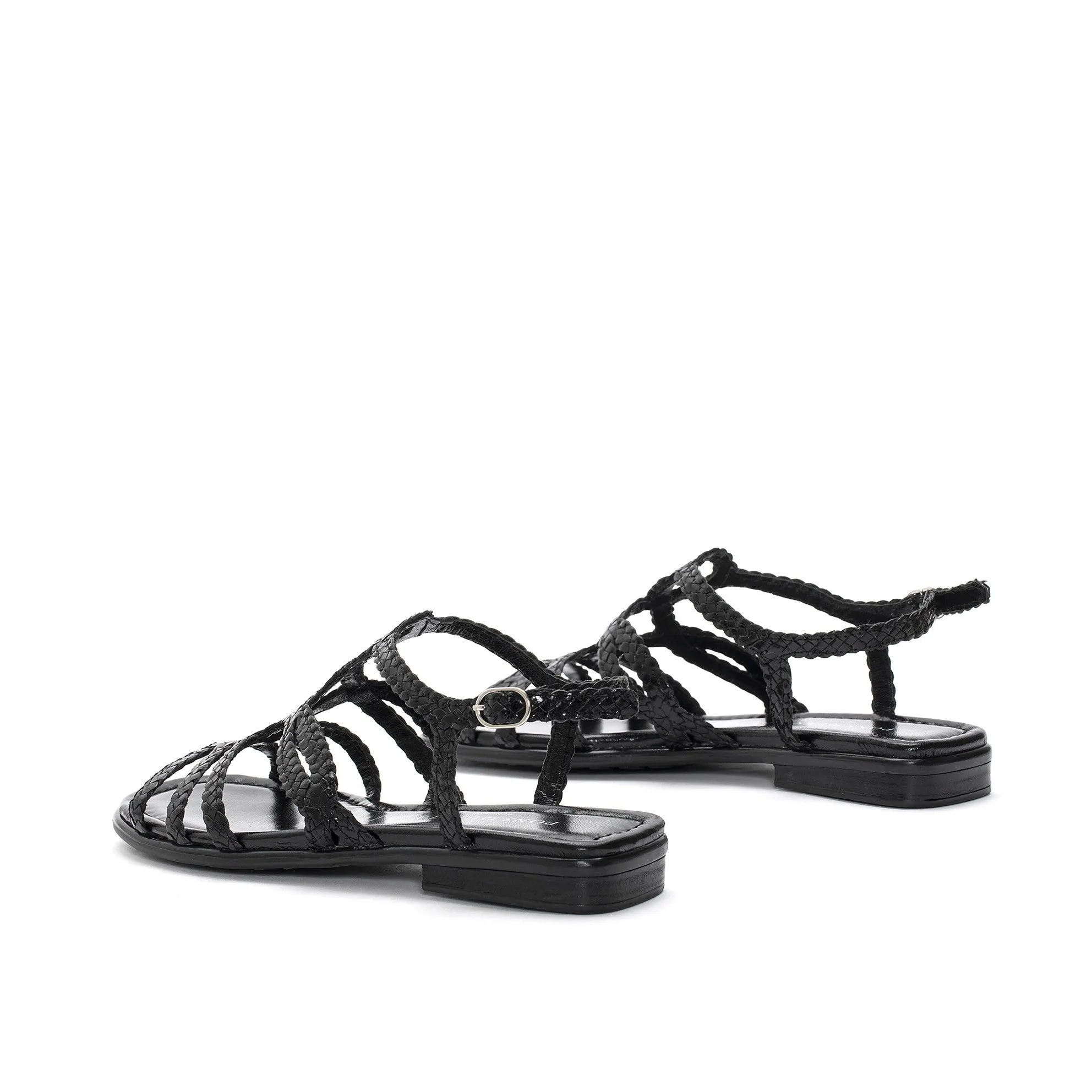 SANDALIA PLANA TINA NEGRO