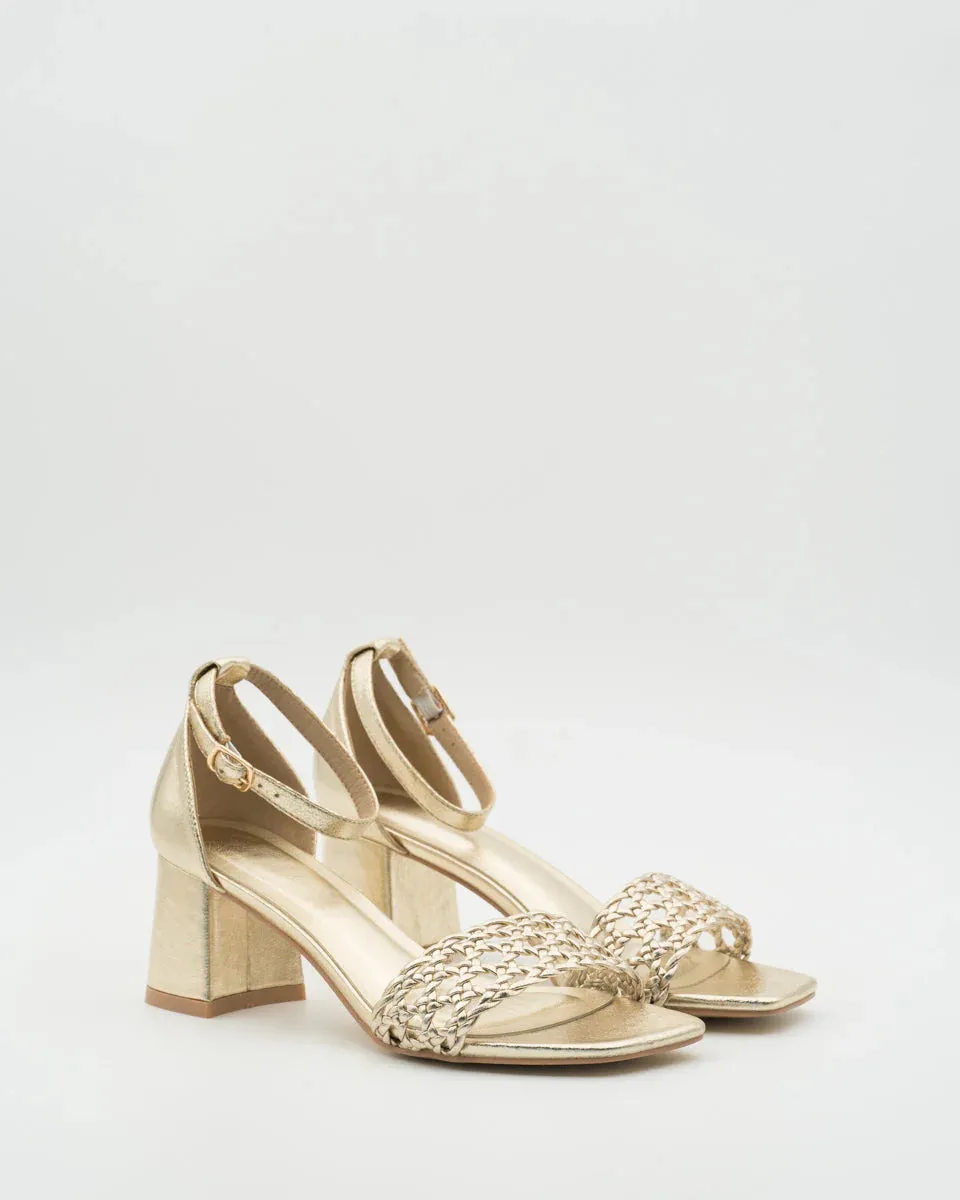 SANDALIA TACN ALAIA GOLD