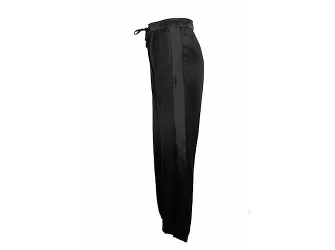 Sandro, pantalón negro con ribete de satén 