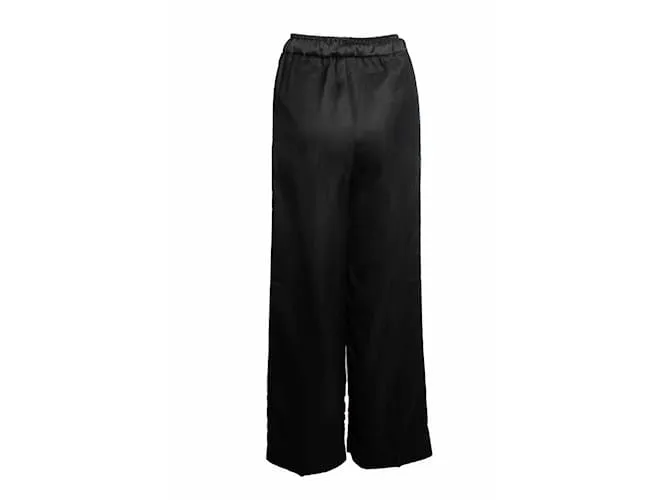 Sandro, pantalón negro con ribete de satén 