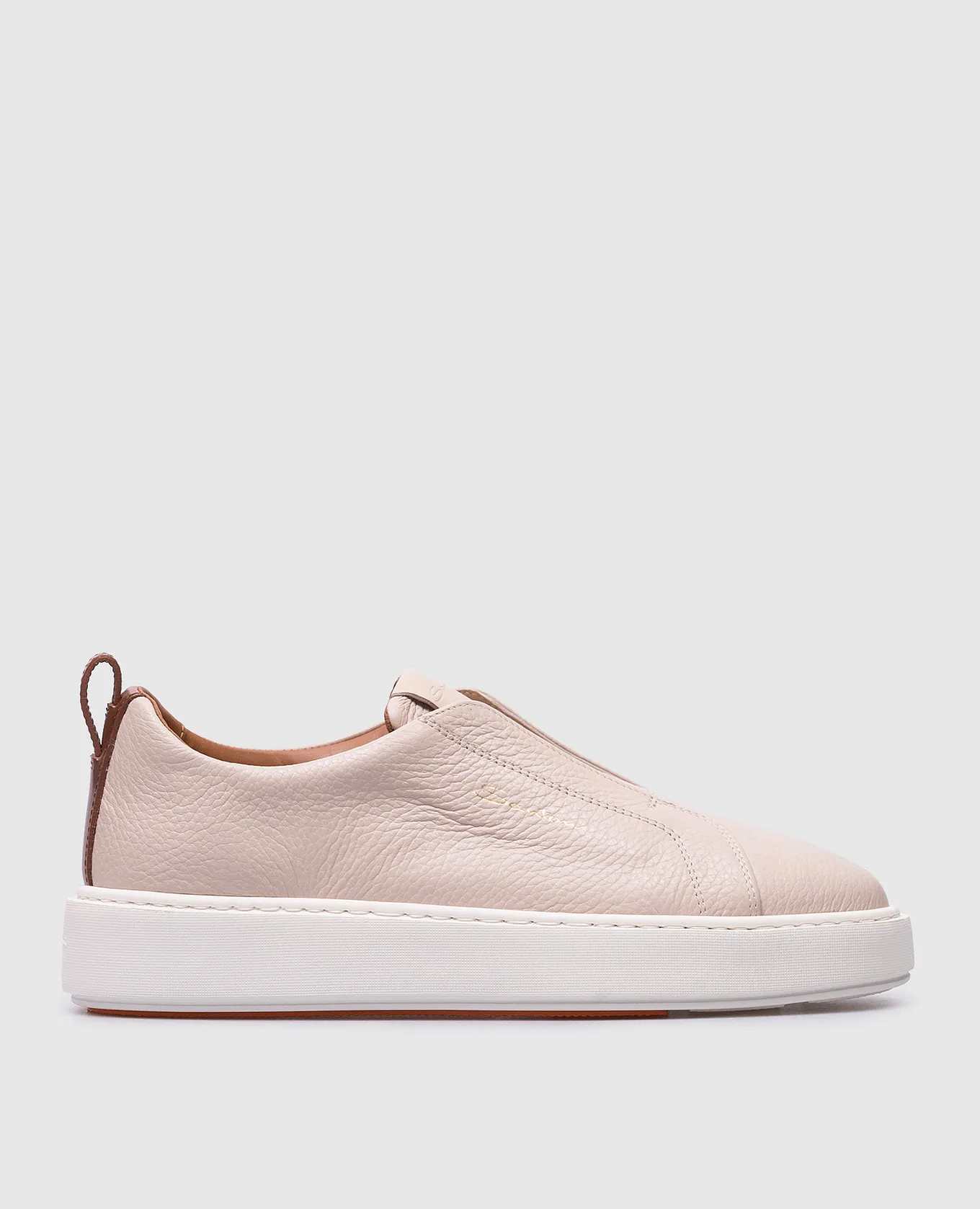 Santoni Beige leather desserts
