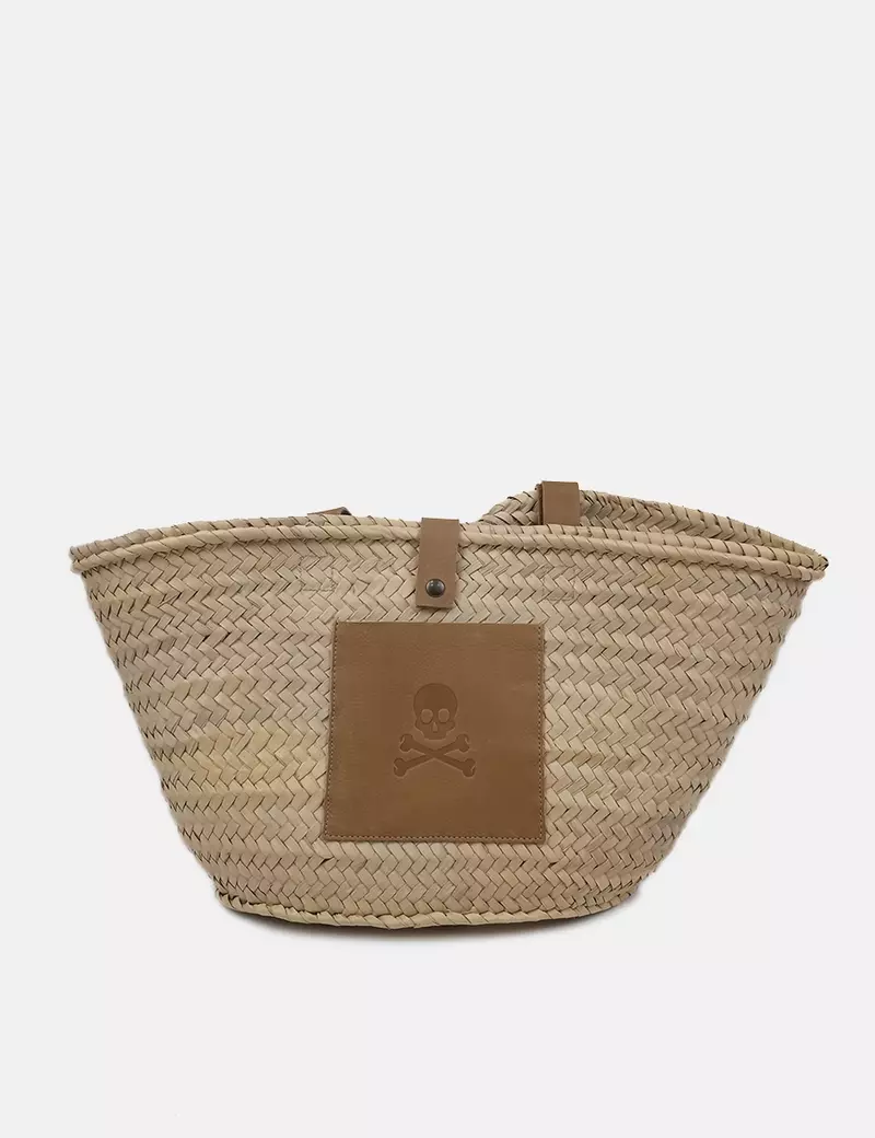 Scalpers Capazo beige rafia