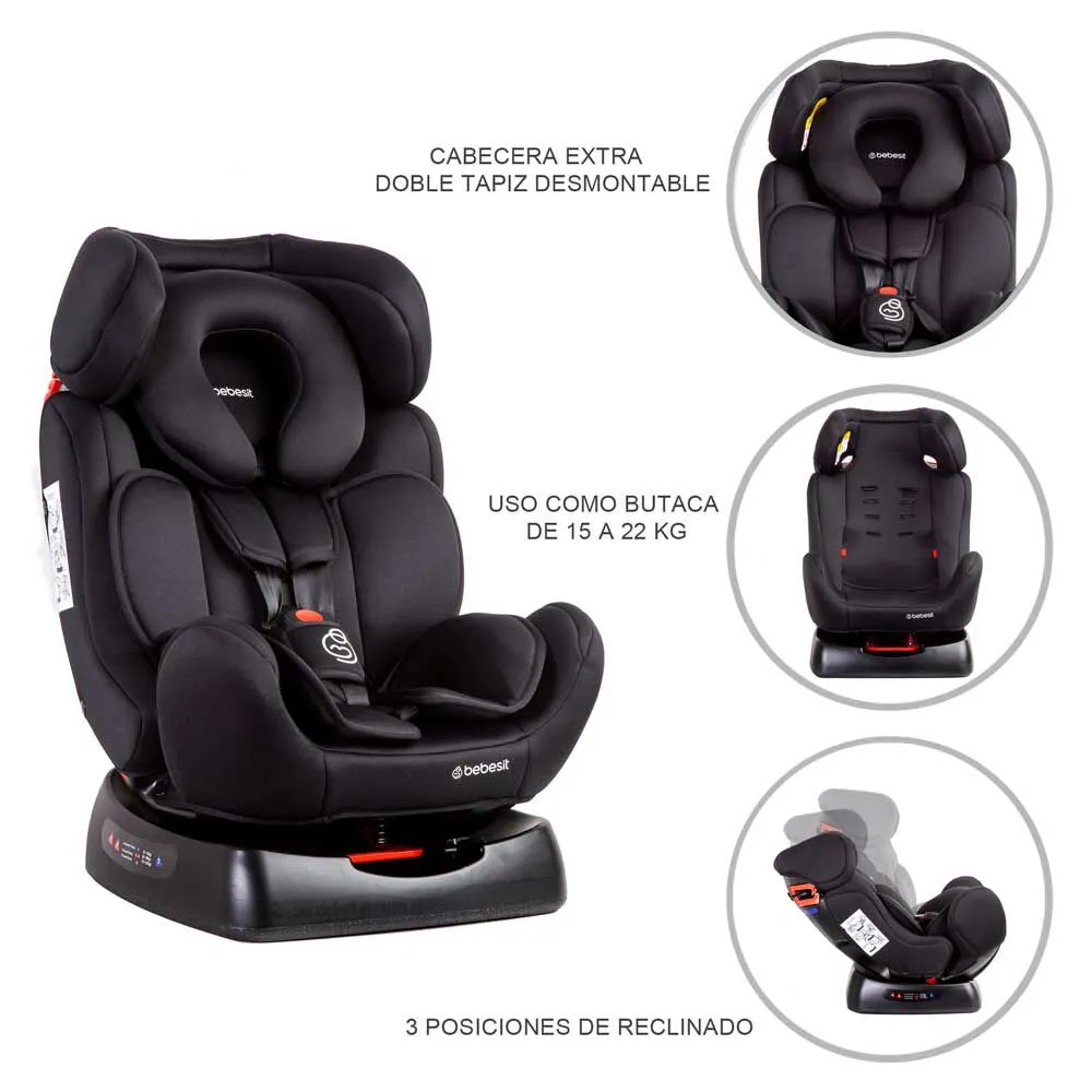 Silla de Auto Convertible Orbit Negro Bebesit